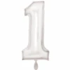 Amscan Zahlen-Ballon Silk Lustre White -Dekoration Geschaft amscan zahlen ballon silk lustre white 10
