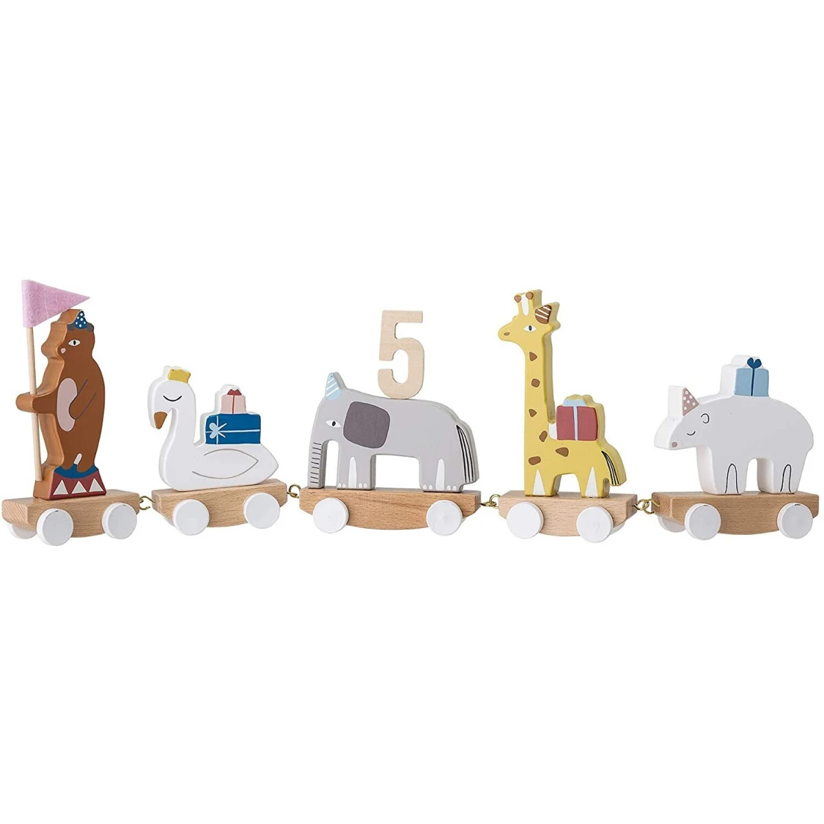 Bloomingville Mini Geburtstagszug Tierparade Aus Holz 4 Bloomingville Mini Geburtstagszug Tierparade Aus Holz – Bild 2