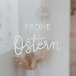 Eulenschnitt Sticker "Frohe Ostern"