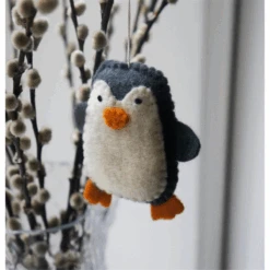 Gamcha Baumanhänger Pinguin Aus Filz