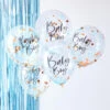Ginger Ray 5 Konfetti Ballons "Baby Boy!"