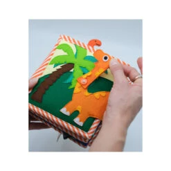 Jolly Designs Dino Freunde - 6 Seiten Mini Quiet Book -Dekoration Geschaft jolly designs dino freunde 6 seiten mini quiet book2