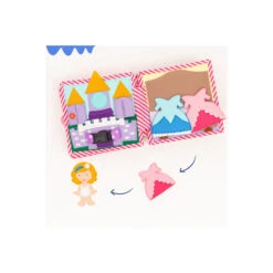 Jolly Designs Prinzessin - 6 Seiten Mini Quiet Book -Dekoration Geschaft jolly designs prinzessin 6 seiten mini quiet book2