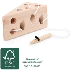 Small Foot Fädelspiel Käse Und Maus