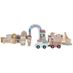 Little Dutch Bauklötze Zoo Aus Holz - Ergänzung Eisenbahn