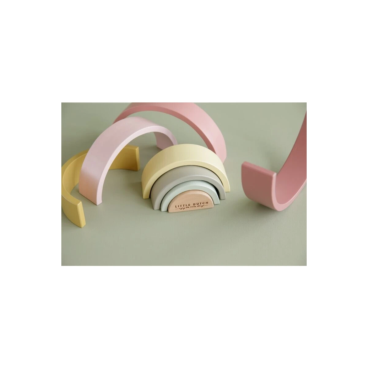 Little Dutch Holz Stapel-Regenbogen Wild Flowers 5 Little Dutch Holz Stapel-Regenbogen Wild Flowers – Bild 3