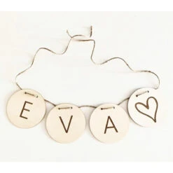 Little Pippa Girlande Mit Name Aus Holz