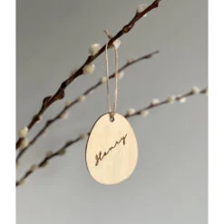 Little Pippa Holzanhänger 'Osterei' Personalisiert