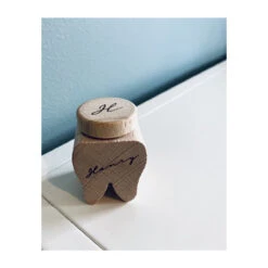 Little Pippa Milchzahndose Aus Holz Mit Name -Dekoration Geschaft little pippa milchzahndose aus holz mit name
