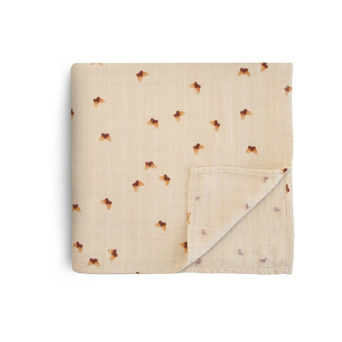 Mushie Organic Swaddle Butterflies 3 Mushie Organic Swaddle Butterflies