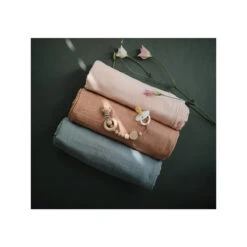 Mushie Organic Swaddle Uni -Dekoration Geschaft mushie organic swaddle uni 612