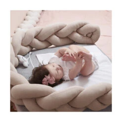 Nordic Coast Company Geflochtene Bettschlange Zopf Strick 200cm -Dekoration Geschaft nordic coast company geflochtene bettschlange zopf strick 200cm 58