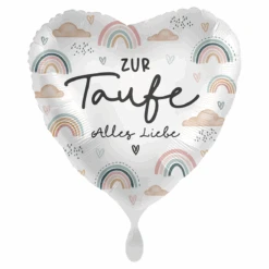Premioloon Ballon Clouds Rainbow "Zur Taufe"