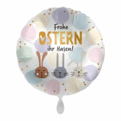Premioloon Ballon 'Frohe Ostern Ihr Hasen'