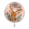 Premioloon Ballon 'Merry Christmas' Reindeer