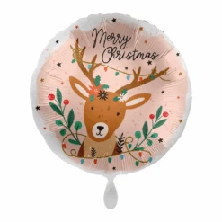 Premioloon Ballon 'Merry Christmas' Reindeer