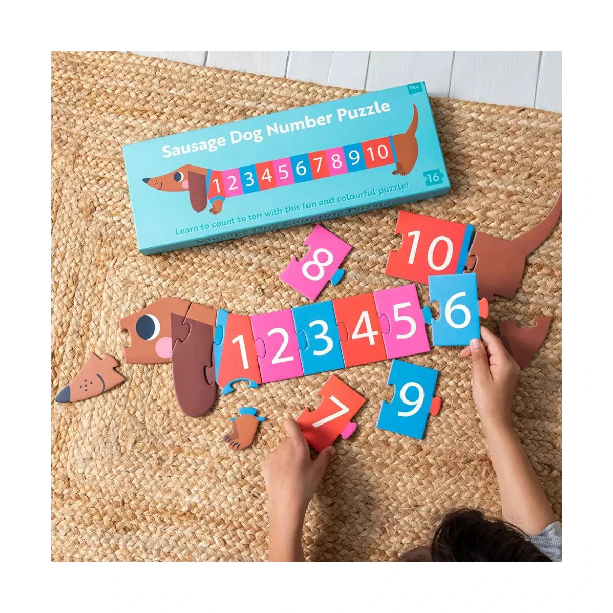 Rex London Zahlen-Puzzle Hund 4 Rex London Zahlen-Puzzle Hund – Bild 2